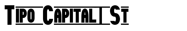 Tipo Capital1 St font preview